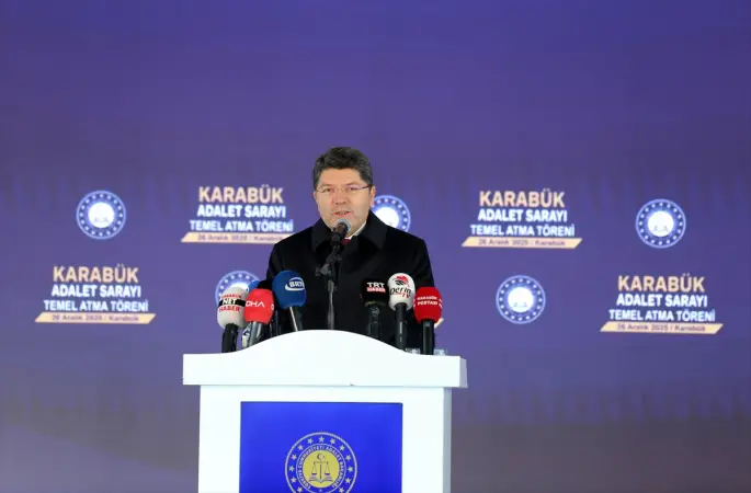 Adalet Bakanı Tunç, "Karabük Adalet Sarayı Temel Atma Töreni"nde konuştu: