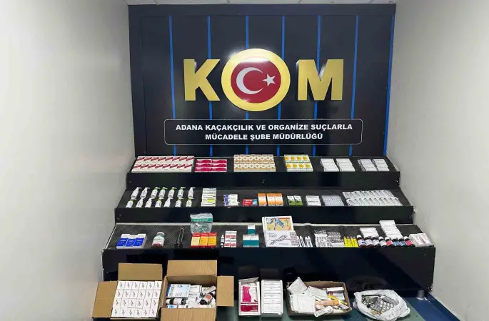 Adana’da 3 bin 264 kaçak ilaç ele geçirildi
