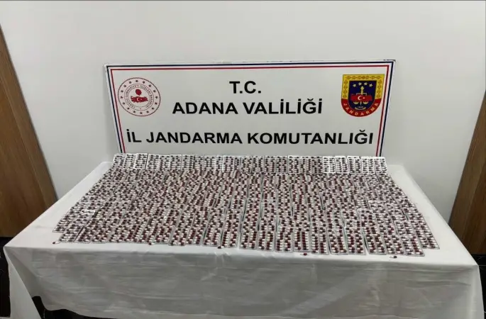 Adana’da 5 bin sentetik ecza ele geçirildi: 2 tutuklama
