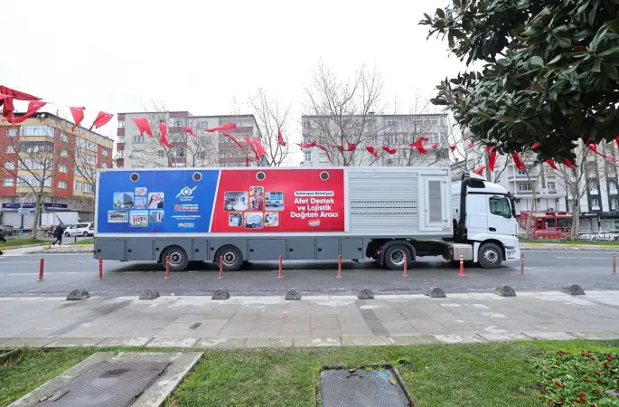 Afet Destek ve Lojistik Dağıtım Tırı’nın rotası Balkanlar
