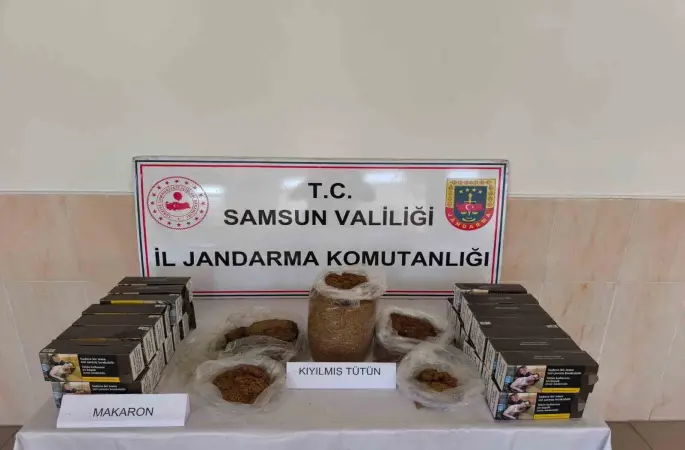 Alaçam’da kaçak tütün mamulleri operasyonu

