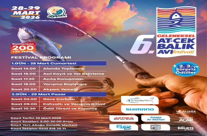 Aliağa’da ’6. Geleneksel At-Çek Balık Avı Festivali’ coşkusu başlıyor
