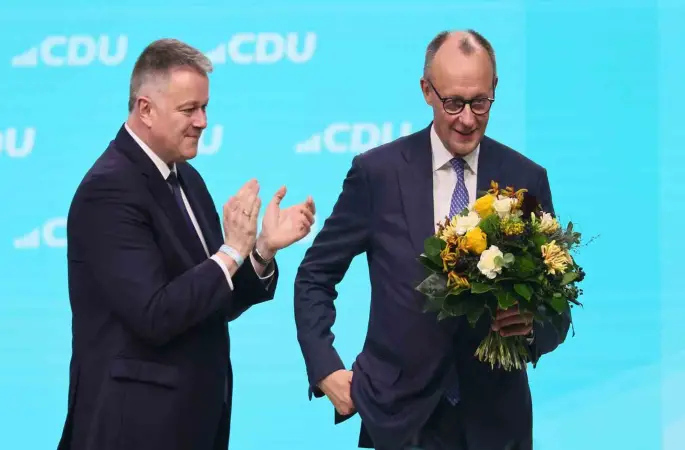 Almanya Başbakanı Merz, yüzde 91,17 oyla yeniden CDU partisi genel başkanı seçildi
