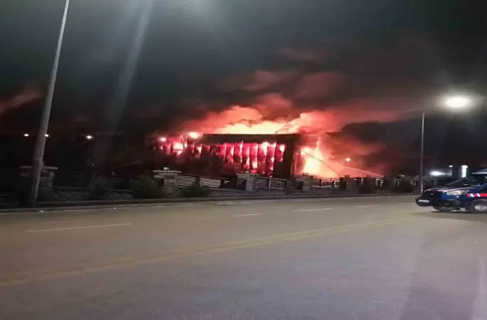 Ankara’da fabrika yangını
