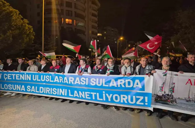 Ankara’da Sumud Filosu eylemi
