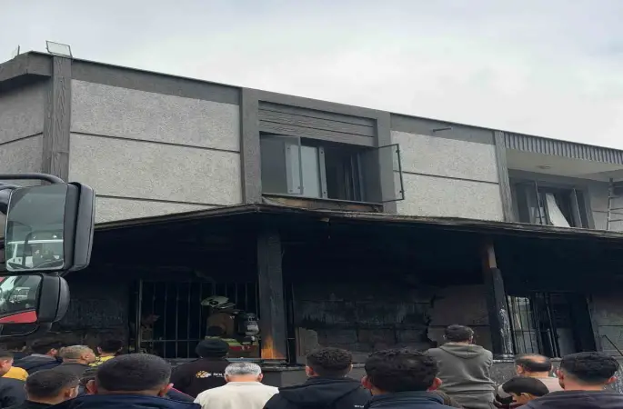 Antakya’da ev yangını
