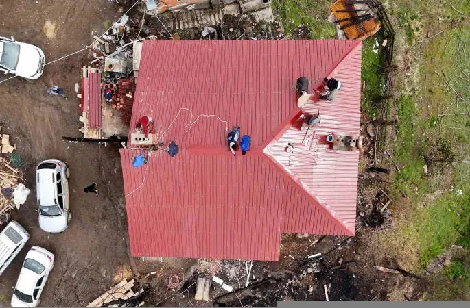 Atakum Belediyesi’nden yangın mağduru aileye destek
