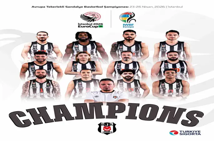 Avrupa Tekerlekli Sandalye Basketbol Şampiyonası’nda şampiyon Beşiktaş
