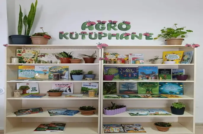 Aydıntepe’de öğrenciler için ’Agro Kütüphanesi’ oluşturuldu
