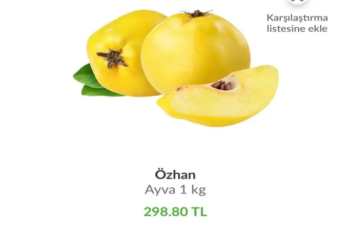 Ayvayı yiyemedik...Kilosu 300 liraya dayandı; lüks oldu
