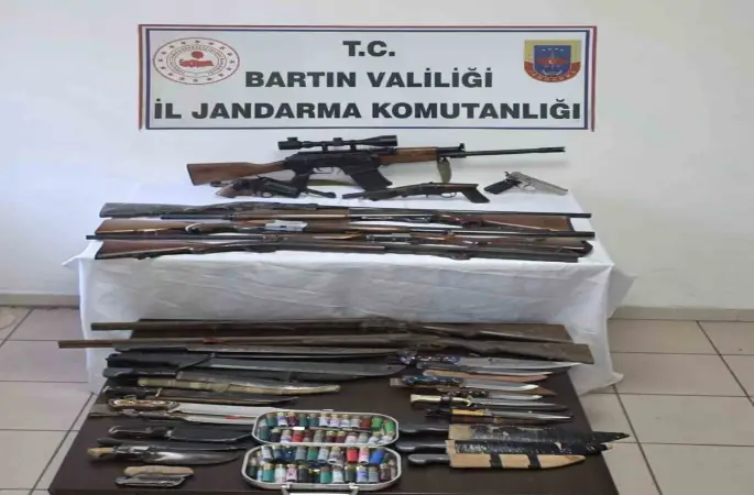 Bartın’da cephane gibi ev
