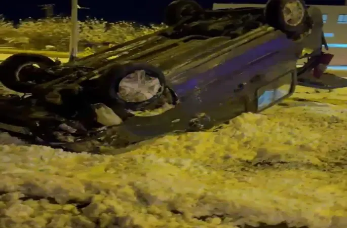 Batman’da kar ve buzlanma kazaya neden oldu: 2 yaralı