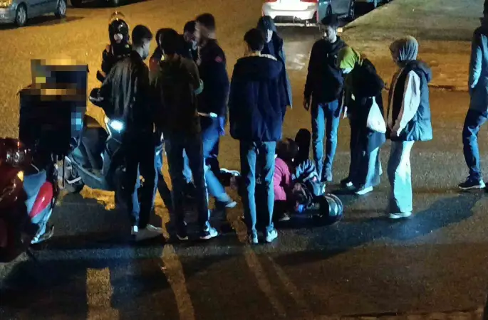 Batman’da motosikletten savrulan kurye yaralandı
