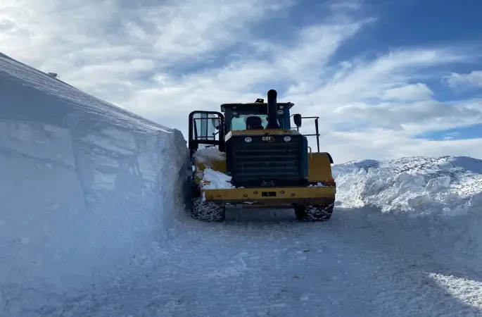 Battalgazi’de 1 metreyi bulan karla mücadele

