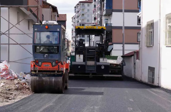 Battalgazi’de asfalt çalışmaları sürüyor
