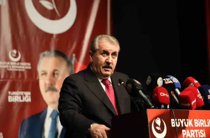 BBP Genel Başkanı Destici: "Türkiye olarak bölgemizde savaş istemiyoruz"
