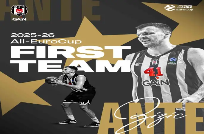 Beşiktaşlı Ante Zizic, EuroCup’ta en iyi beşe seçildi
