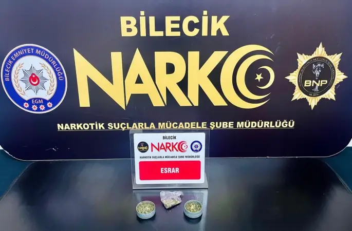 Bilecik’te esrar ve uyuşturucu aparatı ele geçirildi: 1 gözaltı
