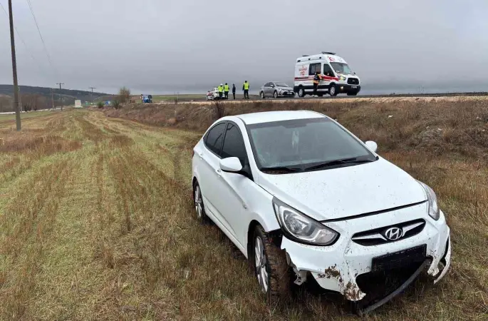 Bilecik’te ıslak yol kazaya neden oldu: 2 yaralı

