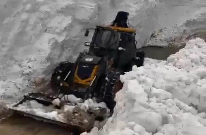 Bitlis’te çığ ve heyelan meydana geldi
