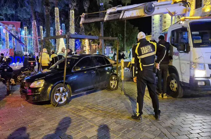 Bodrum’da polis ekiplerinden sıkı denetim
