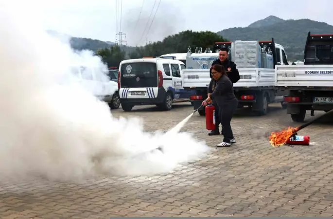 Bodrum’da yangın güvenliği bilinci artırılıyor
