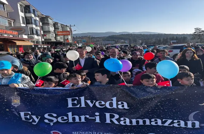 Bolu’da ‘Elveda Ramazan’ yürüyüşü
