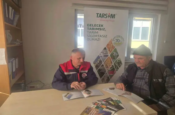 Bozdoğanlı üreticiler, tarım sigortaları konusunda bilgilendirildi
