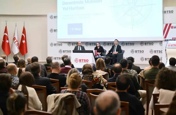 BTSO Akademi’de veri temelli vergi gözetimi ve uyum süreci anlatıldı
