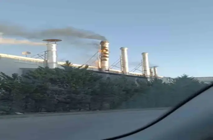 Bursa’da fabrika bacasında yangın çıktı
