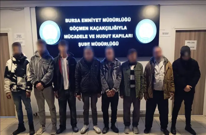 Bursa’da kaçak yabancı işçi operasyonu: 8 kişi yakalandı, 1 şüpheli gözaltında
