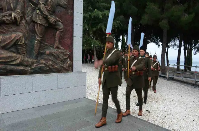 Çanakkale Kara Savaşları’nın 111’inci yıl dönümü tören provası yapıldı
