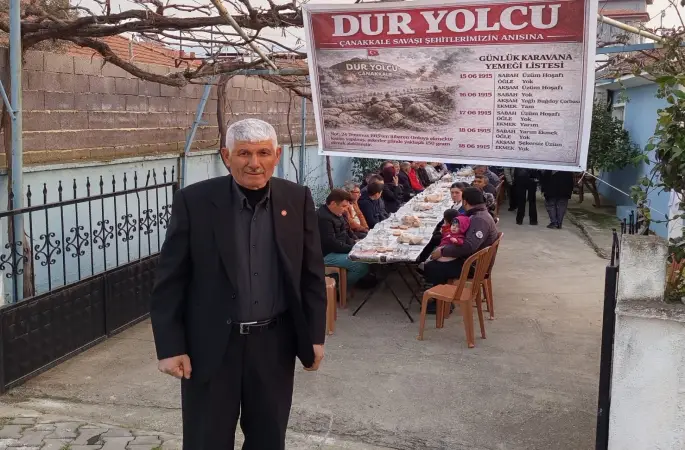 Çanakkale şehitlerinin sofrası Sarıgöl’de kuruldu
