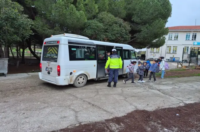 Çanakkale’de okul servislerine denetim
