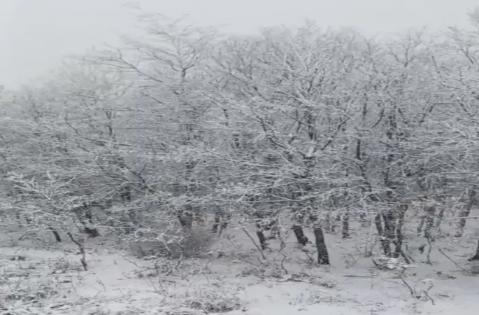Çanakkale’de yüksek kesimler beyaza büründü
