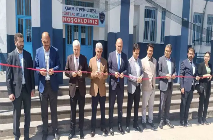 Çermikte Bilim Fuarı açıldı
