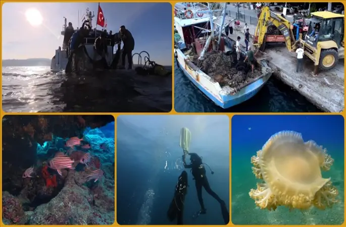 Deniz ve iç sulardan bu yıl 360 bin metrekare hayalet ağ temizlendi