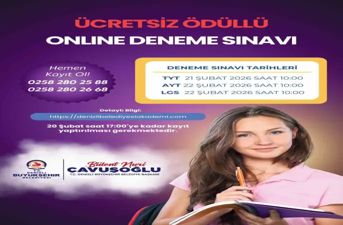 Denizli gençlere dijital eğitim desteği
