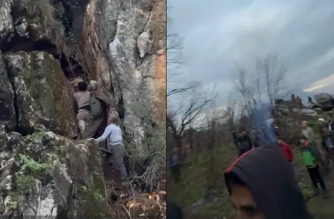 Derecik’te dağda mahsur kalan genç kurtarıldı
