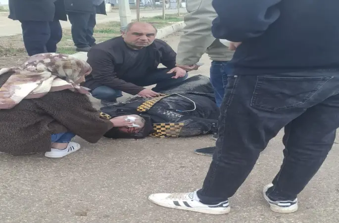 Devrilen motosikletin sürücüsü yaralandı
