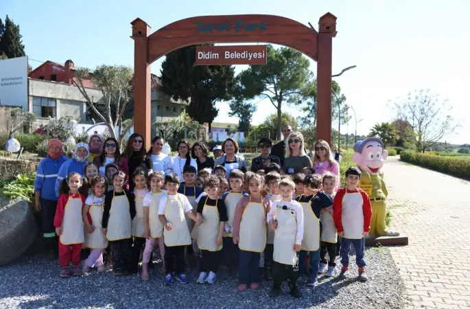 Didim’de çocuklar tarımı uygulamalı öğrendi
