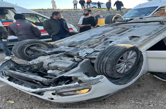 Diyarbakır’da otomobil takla attı: 1 yaralı
