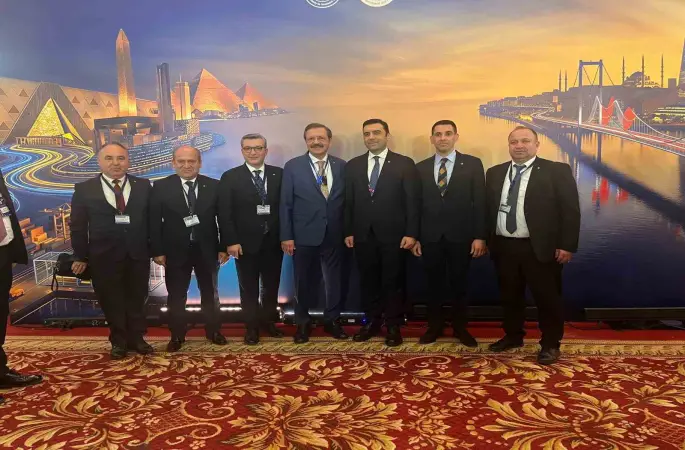 Edremit Ticaret Odası Başkanı Çetin, Türkiye-Mısır İş Forumlarına katıldı
