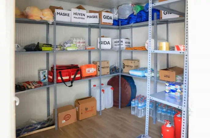 Efeler Belediyesi’nden afet konteyneri desteği
