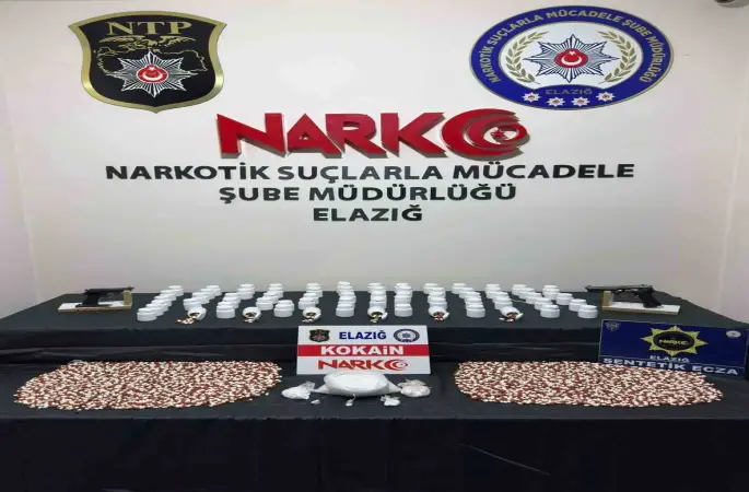 Elazığ’da 802 gram kokain ele geçirildi: 1 şahıs tutuklandı
