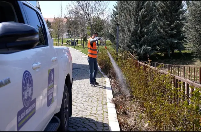 Elazığ’da haşereyle mücadele sürüyor
