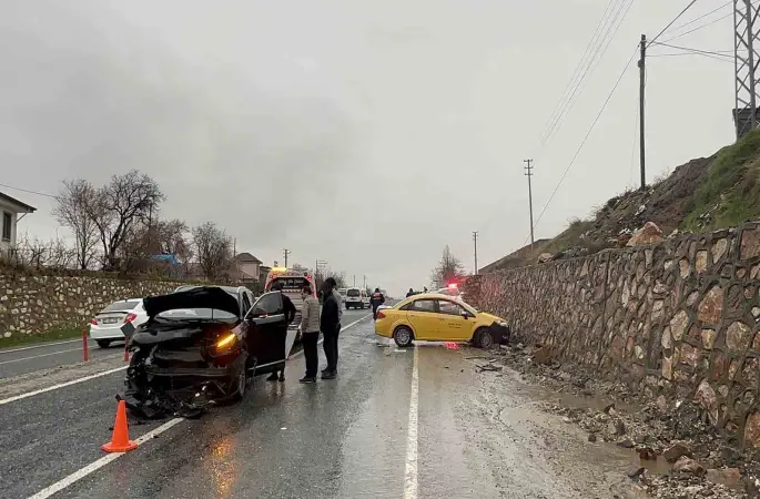 Elazığ’da trafik kazası: 2 yaralı
