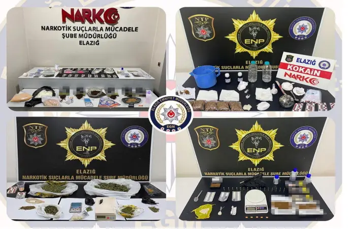 Elazığ’da uyuşturucu operasyonu: 20 şüpheli tutuklandı
