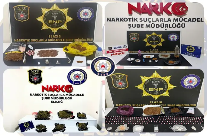 Elazığ’da uyuşturucu operasyonu: 30 tutuklama
