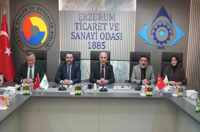 ERSİAD heyetinden ETSO’ya ziyaret: Erzurum’un stratejik önemi masaya yatırıldı
